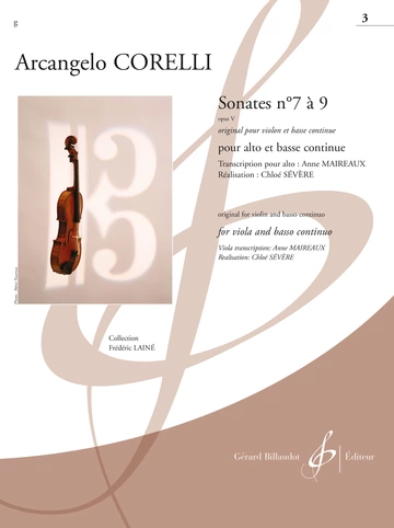 Sonates n° 7 à 9, op. V. Volume 3 Visual